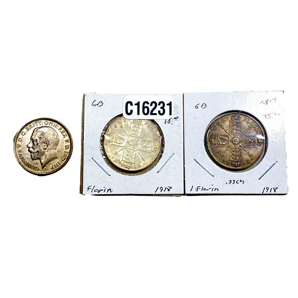 Various Dates Various Silver Coins AU+