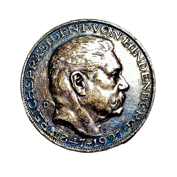 1927 Silver Weiner Republic Medal AU