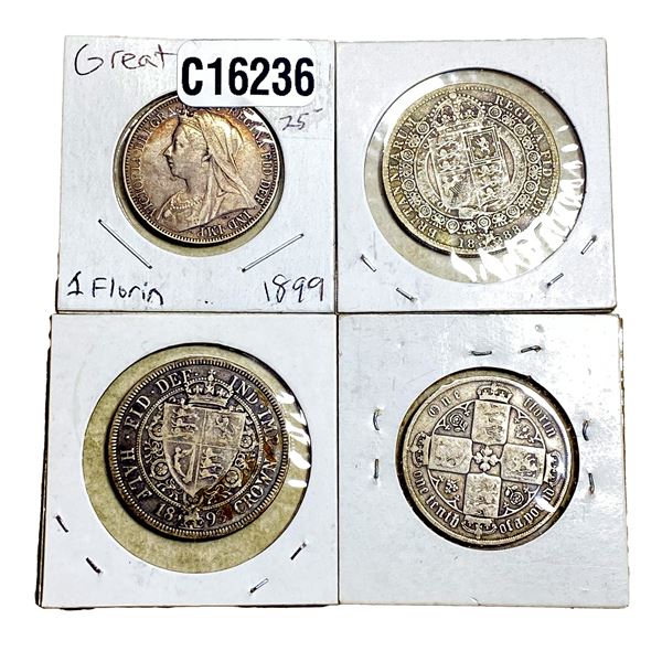 Various Dates Various Silver Coins VF