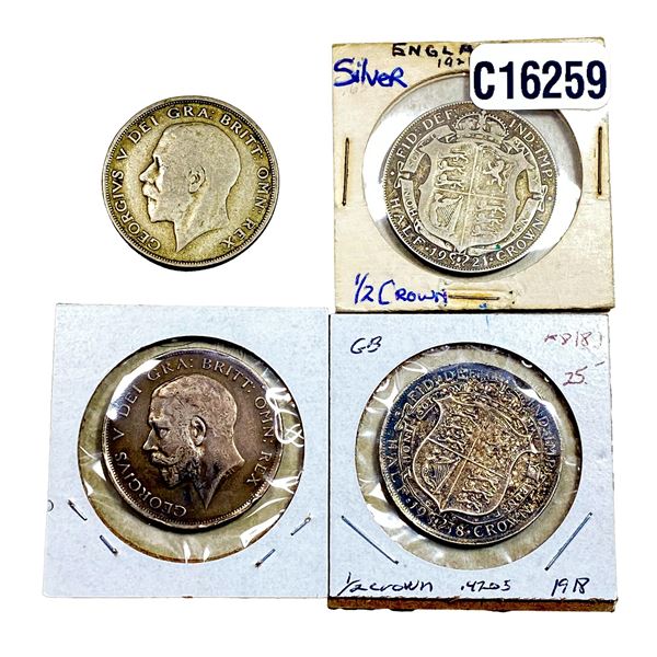 Various Dates Various Silver Coins XF