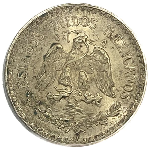1932-M Silver Mexico 1 Peso AU+