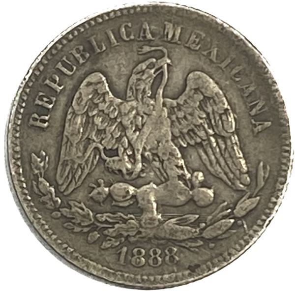 1888 PiR Silver Mexico Peso VF