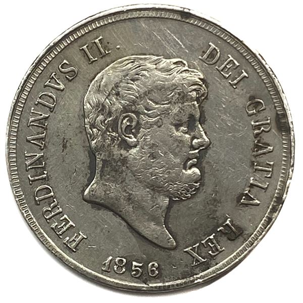 1856 Silver Kingdom of the Two Sicilies 120 Grana AU