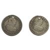 Image 1 : Various Dates Silver Spanish Colonial 1/2 Real Avg Circ