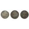 Image 1 : Various Dates Silver Spanish Colonial 1/2 Real Avg Circ