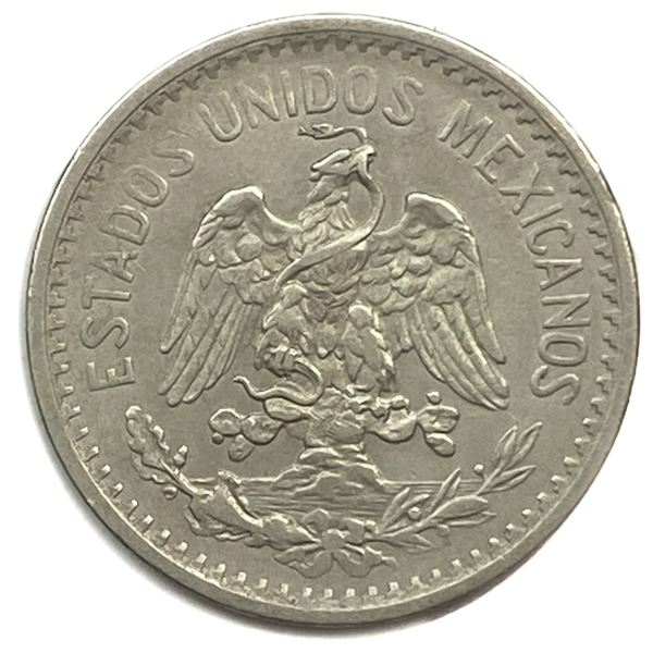 1905-M Silver Mexico 1 Peso AU
