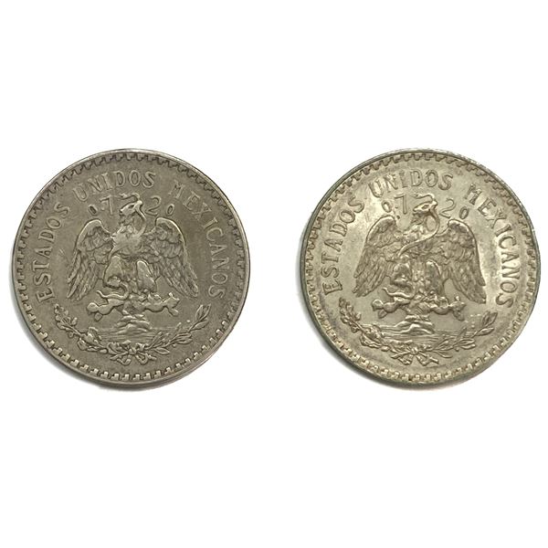 [2] 1938-M Silver Mexico 1 Peso AU
