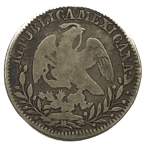 1830 Zs V Silver Mexico 2 Reales XF