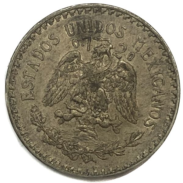 1926-M Silver Mexico 1 Peso AU