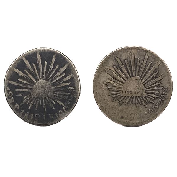 Various Dates Silver Mexico 2 Reales VF