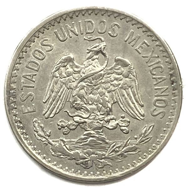 1906-M Silver Mexico 1 Peso AU