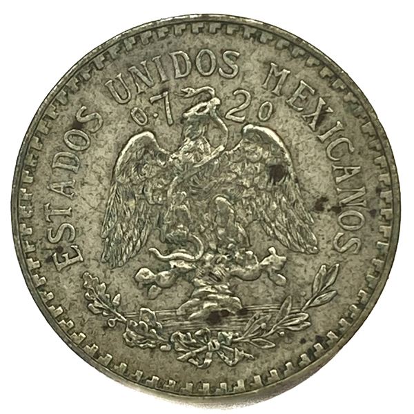 1933-M Silver Mexico 1 Peso AU