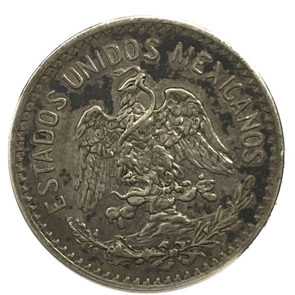 1912-M Silver Mexico 50 Centavos XF