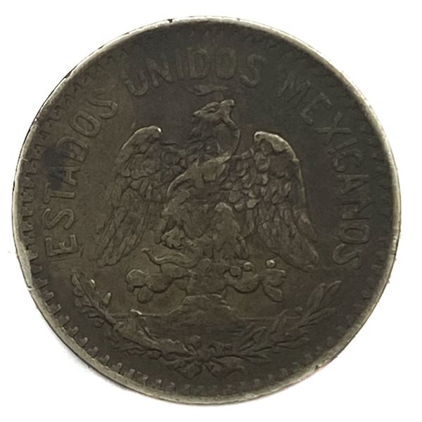 1908-M Silver Mexico 50 Centavos XF