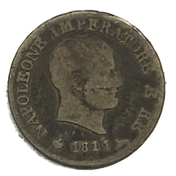 1811 Silver Italy Napolean 10 Solodi VF