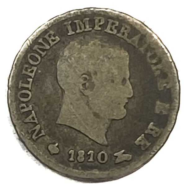 1810 Silver Italy Napolean 10 Solodi VF