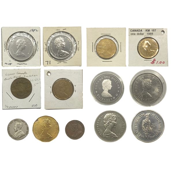 Various Dates Canada Modern Dollars