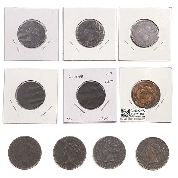 Various Dates Various Canada Coins