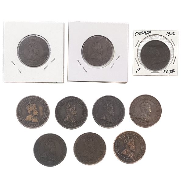 Various Dates Various Canada Coins