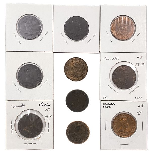 Various Dates Various Canada Coins