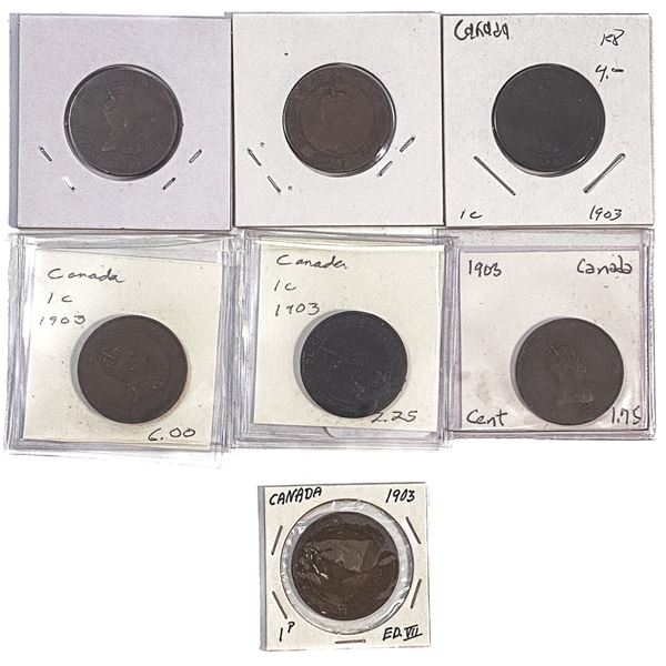 Various Dates Various Canada Coins