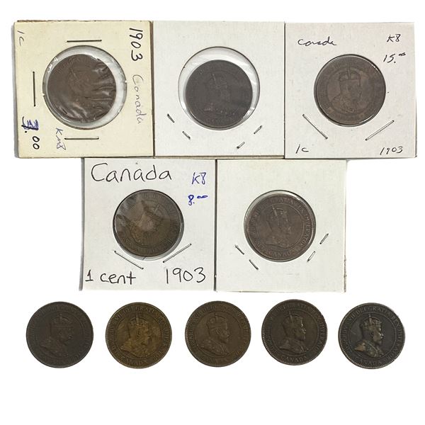 Various Dates Various Canada Coins