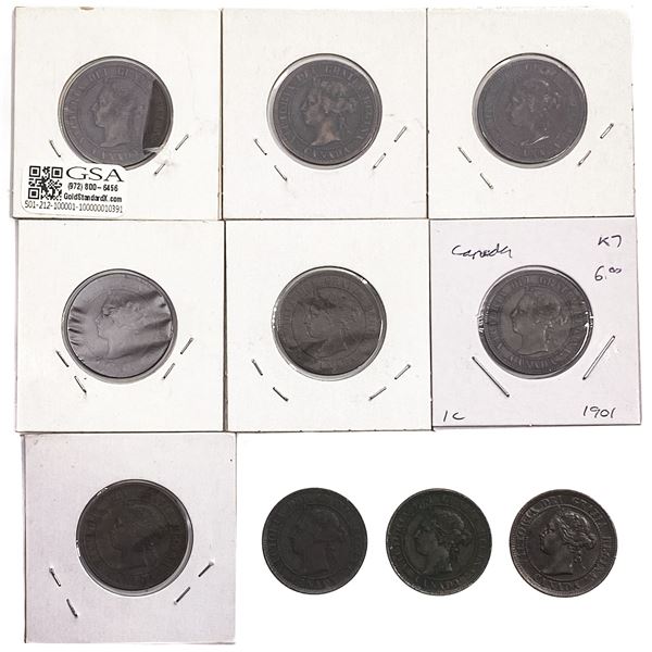 Various Dates Various Canada Coins