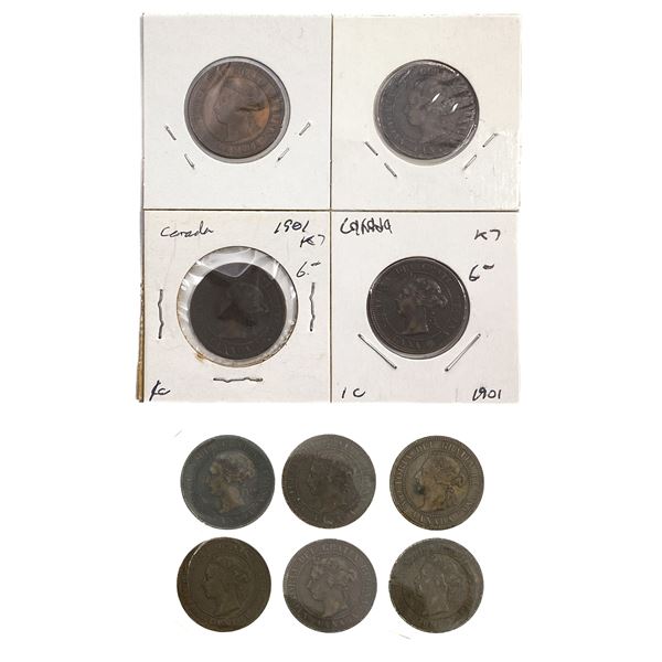 Various Dates Various Canada Coins