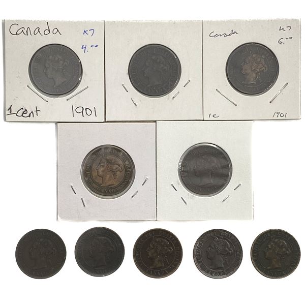 Various Dates Various Canada Coins
