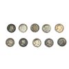 Image 1 : [10 Coins] 1908-1910 Canada 10 Cents