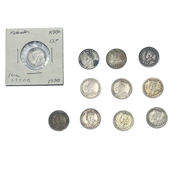 [10 Coins] 1920 Canada 10 Cents