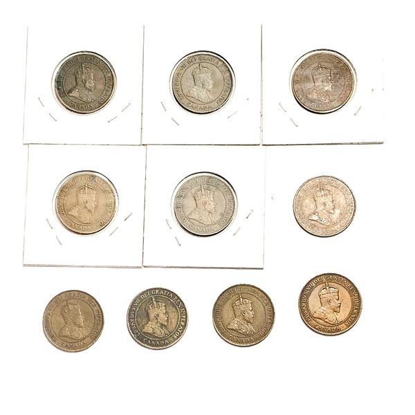 [10 Coins] 1907 Canada 1 Cent