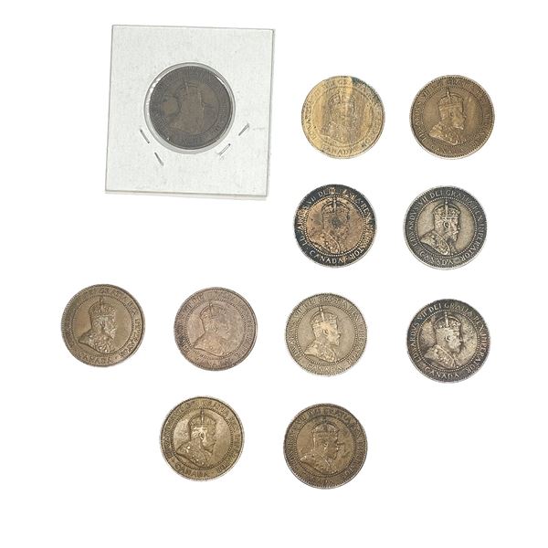 [11 Coins] 1909 Canada 1 Cent