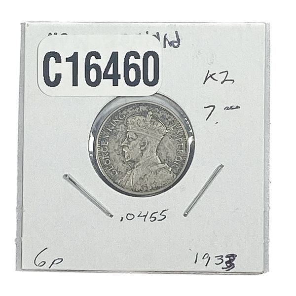 1938 New Zealand 6 Pence