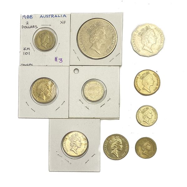 [10 Coins] 1986-2009 Austrailia Coin Lot