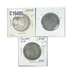 [3 Coins] 1906-1909 Canada Silver 50 Cents Fine