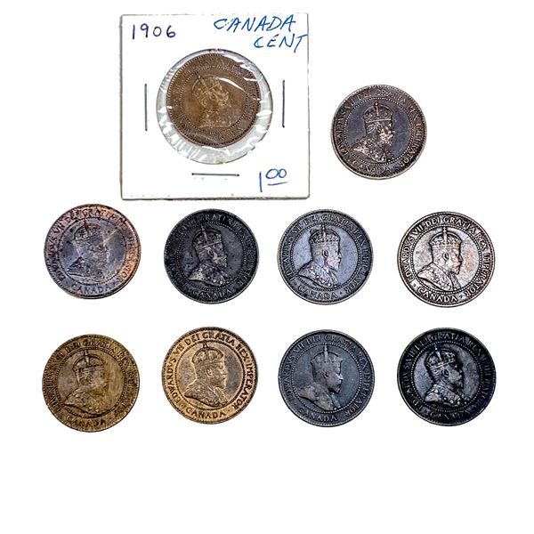 Various Dates Various Canada Coins