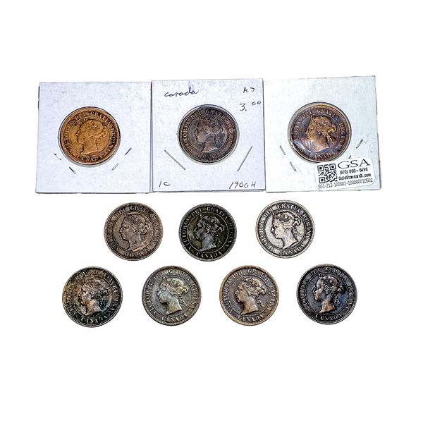 Various Dates Various Canada Coins