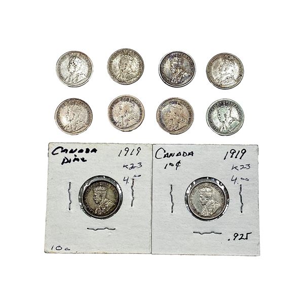 Various Dates Various Canada Coins