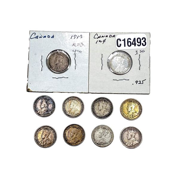 Various Dates Various Canada Coins