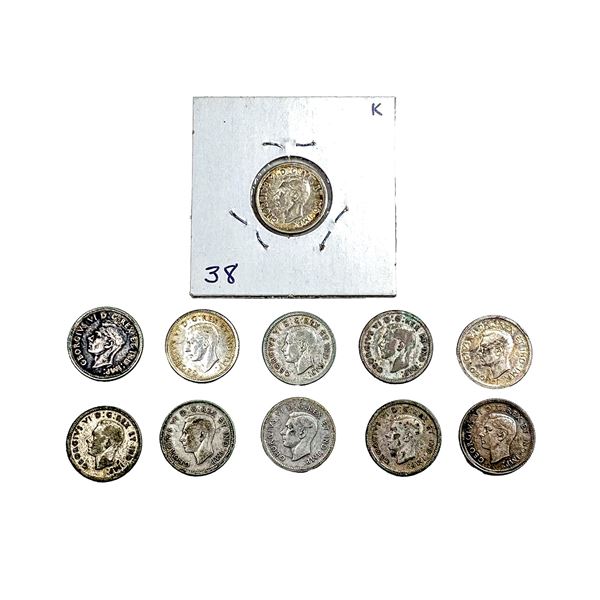 Various Dates Various Canada Coins