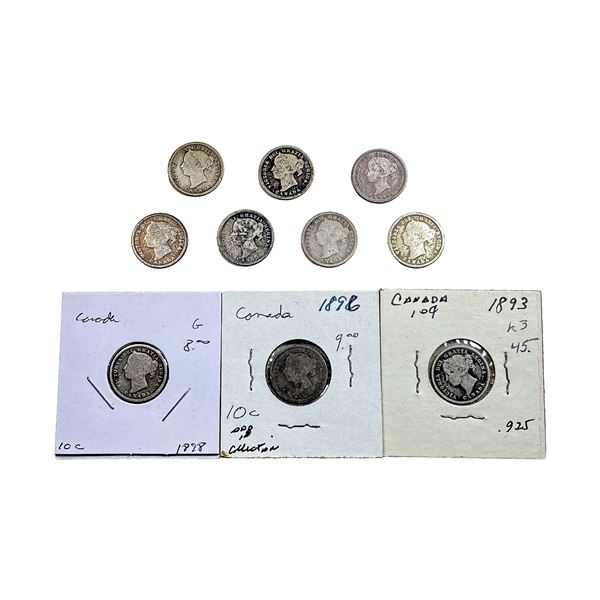 Various Dates Various Canada Coins
