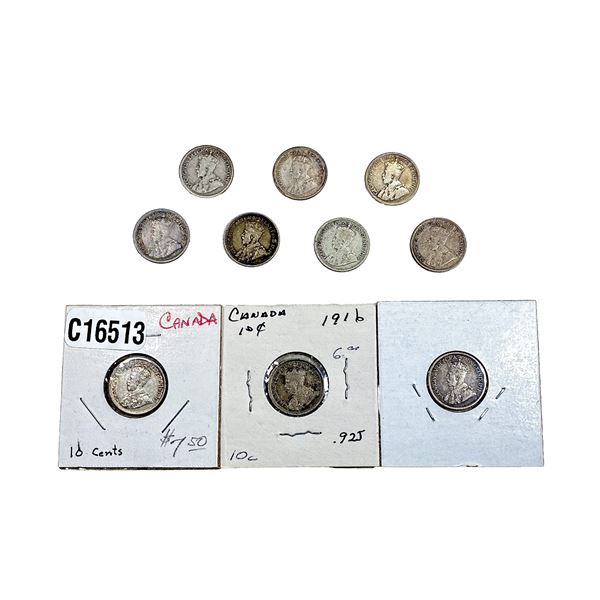 Various Dates Various Canada Coins