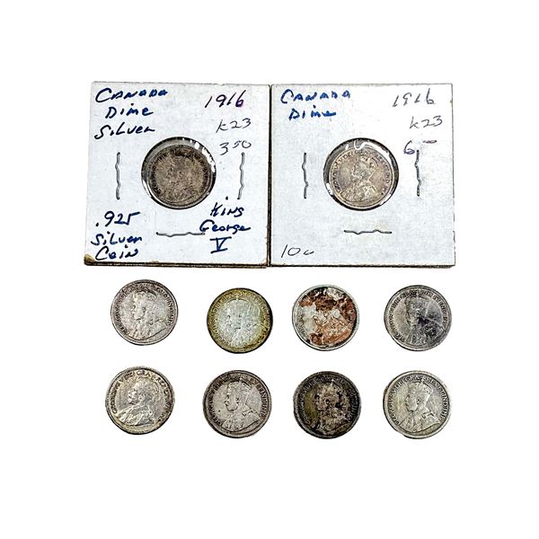Various Dates Various Canada Coins