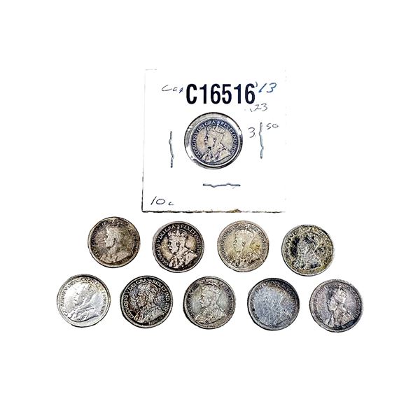 Various Dates Various Canada Coins