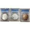 1886, 1898-O, 1921 Morgan Silver Dollar PCGS MS63