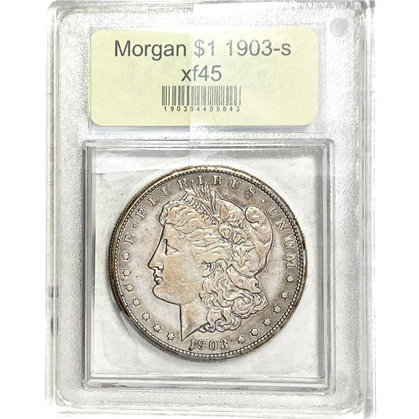 1903-S Morgan Silver Dollar USCG XF45