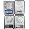 Image 2 : 4 American Silver Eagle Coin Lot