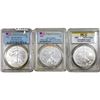 Image 1 : 4 American Silver Eagle Coin Lot PCGS