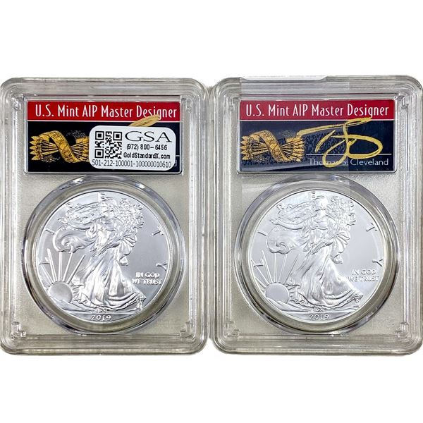 [2] 2019 Silver Eagle PCGS MS70